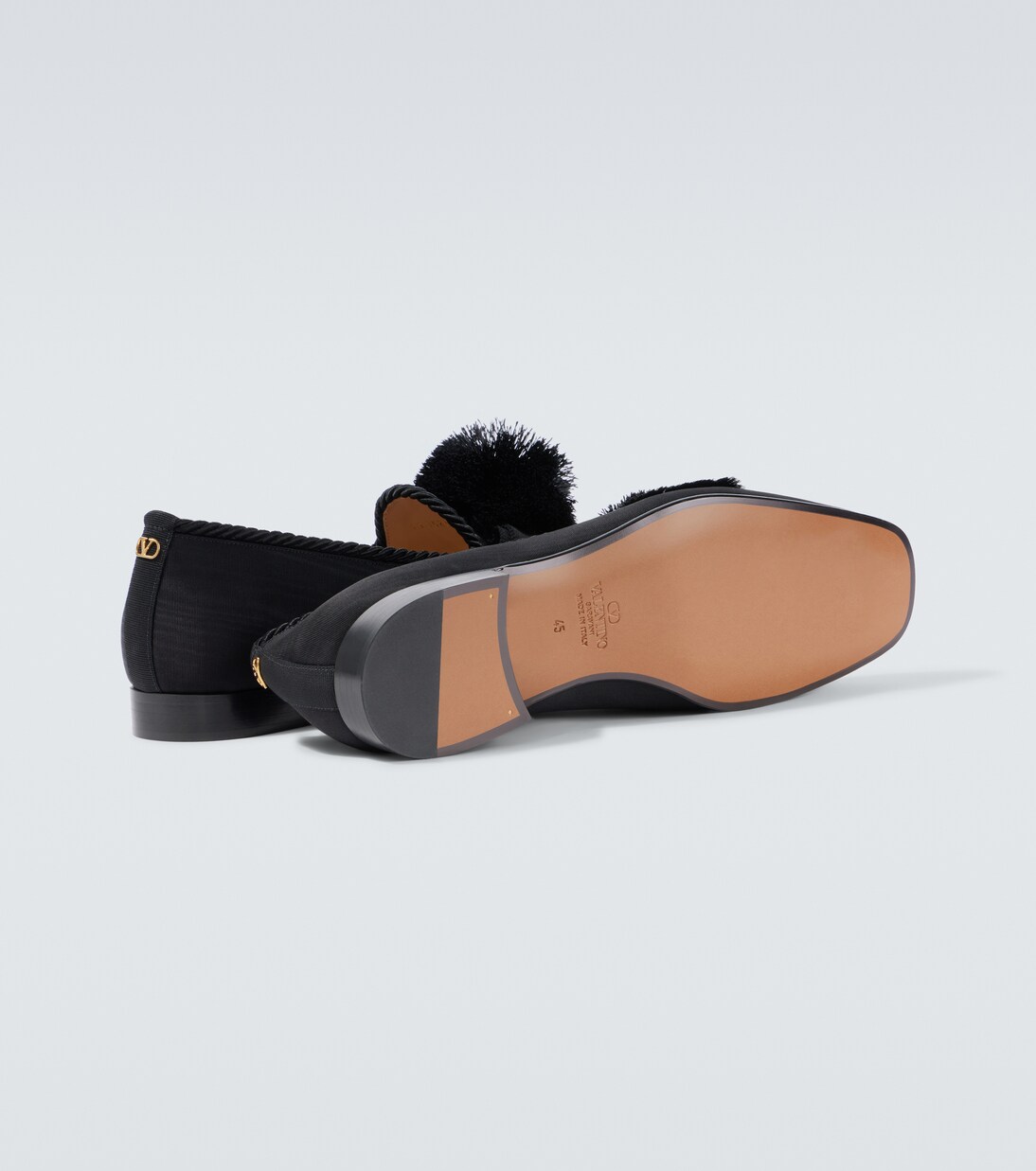 Mocassins Bowow en gros-grain | Valentino Garavani