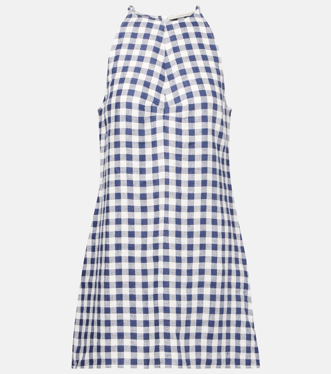 Robe Antigua en lin à carreaux vichy | Asceno