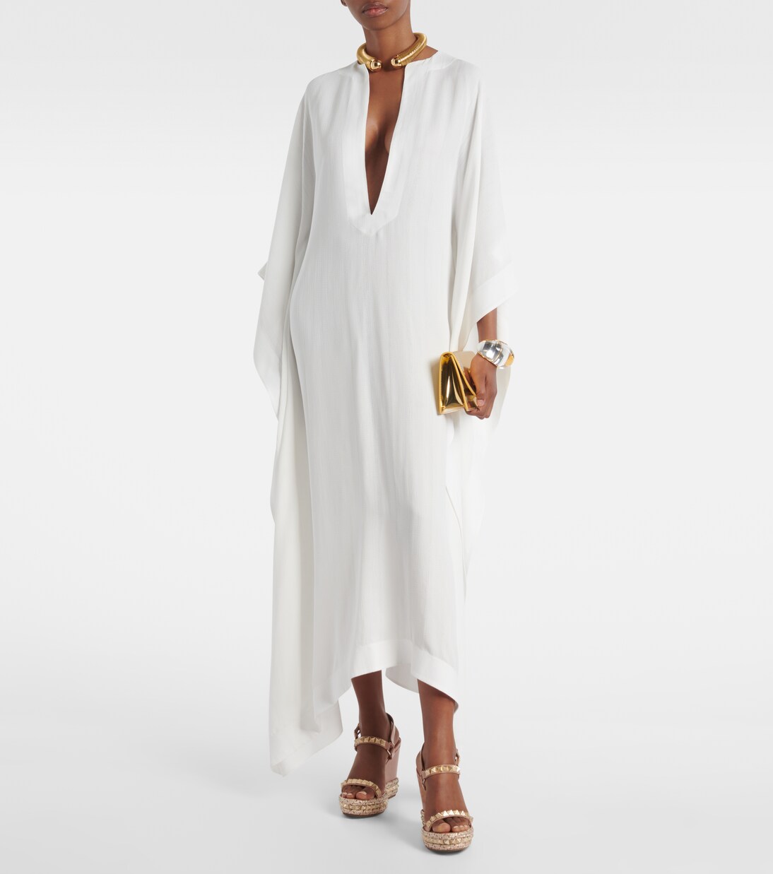 Pyra Clou 110 leather espadrille wedges | Christian Louboutin