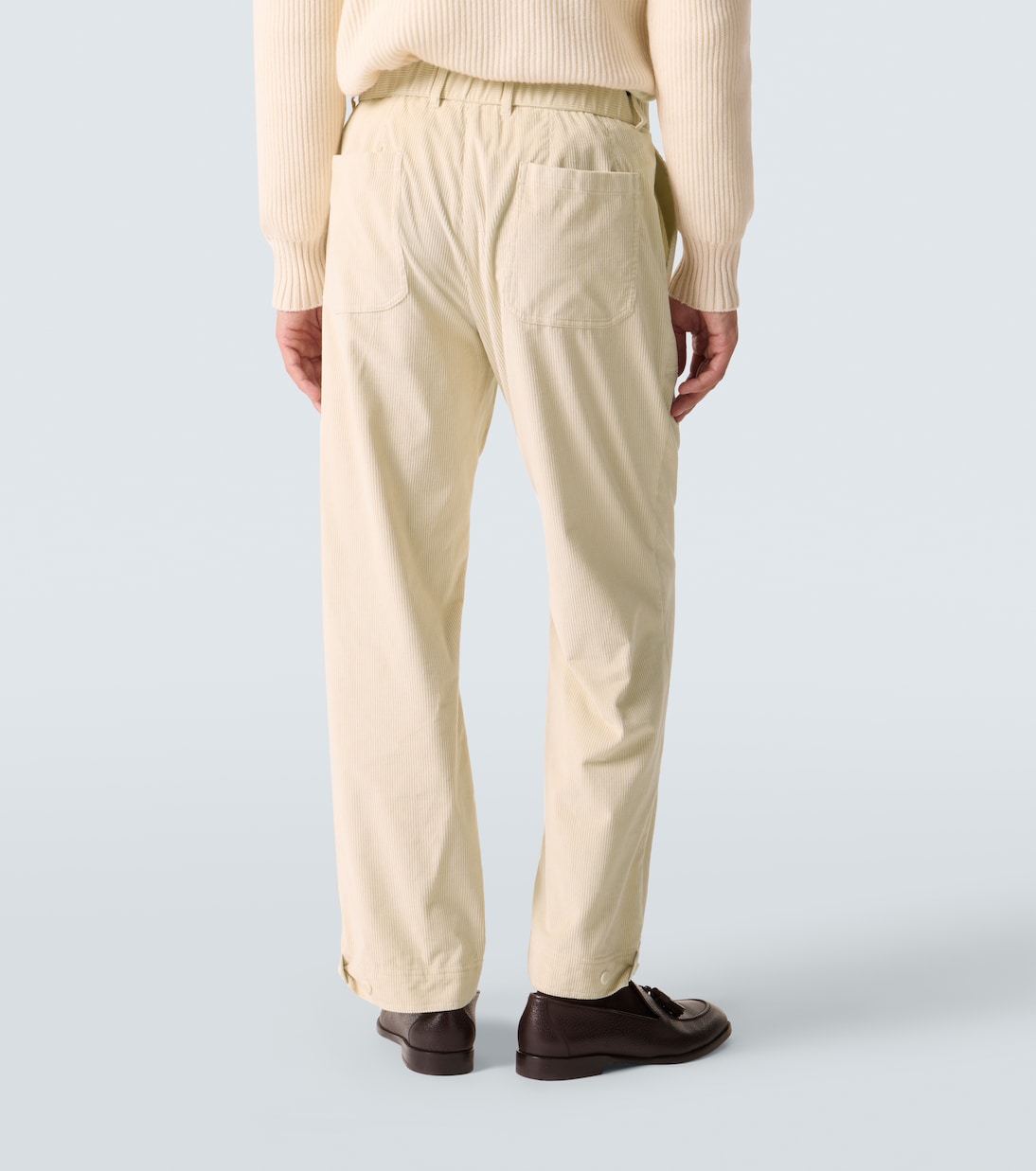Cotton and wool corduroy straight pants | Brioni