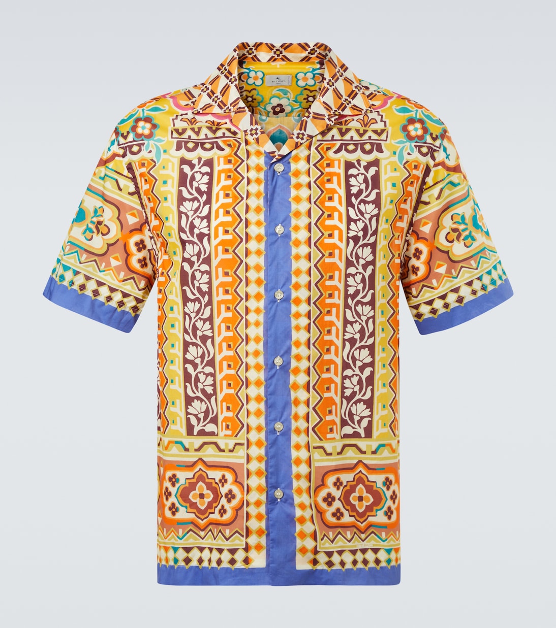 Printed cotton bowling shirt | Etro