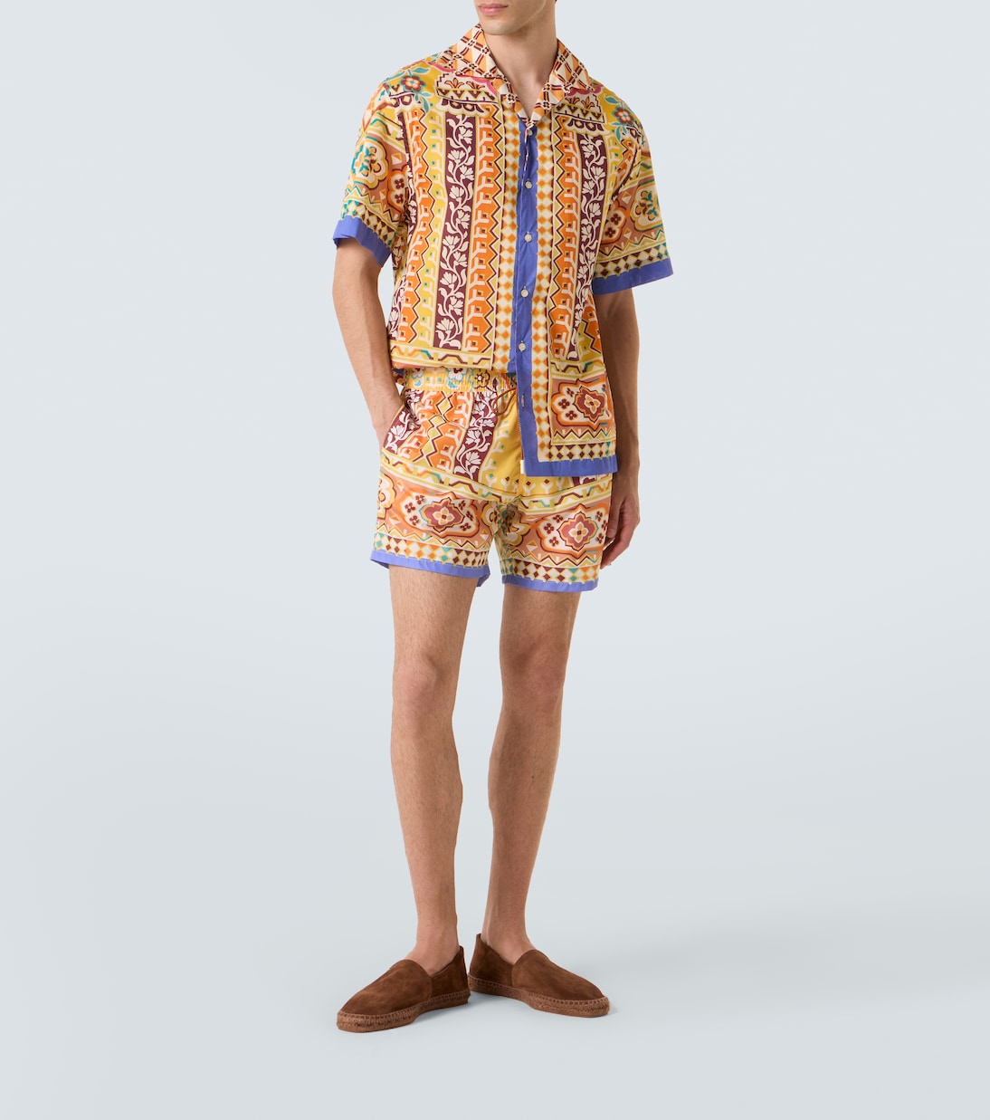 Printed cotton bowling shirt | Etro