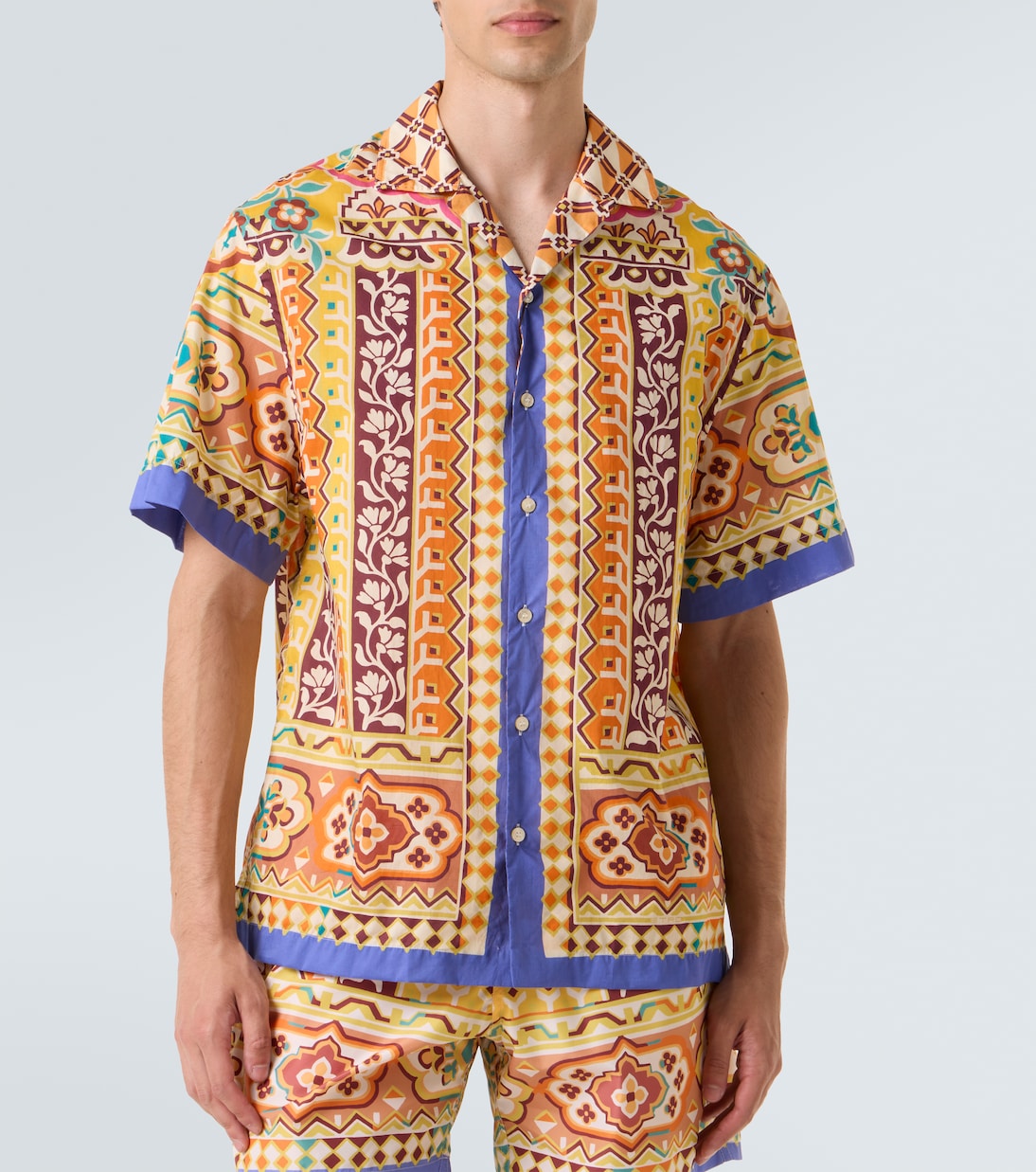 Printed cotton bowling shirt | Etro