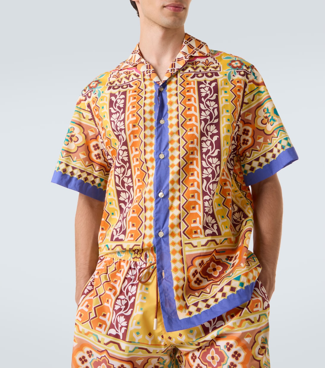Printed cotton bowling shirt | Etro