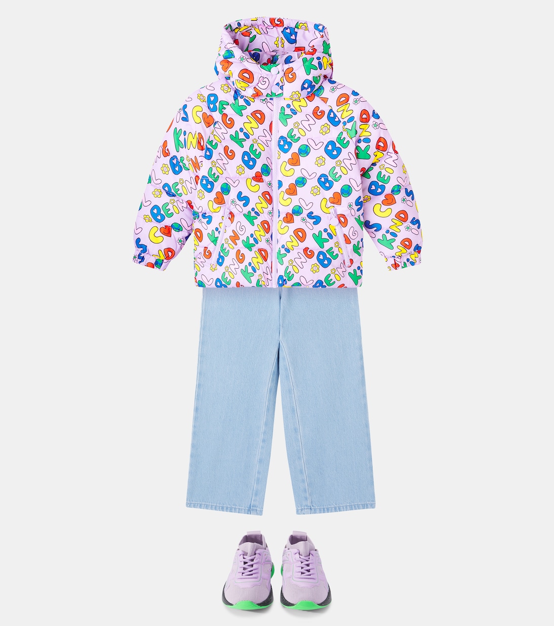 Printed puffer jacket | Stella McCartney Kids