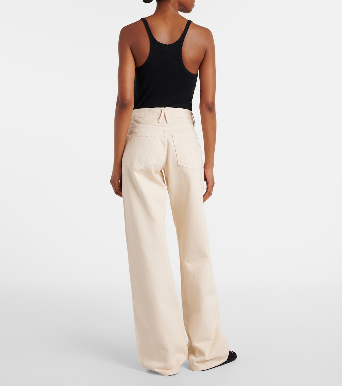 Mid-Rise Wide-Leg Jeans Mica | Slvrlake