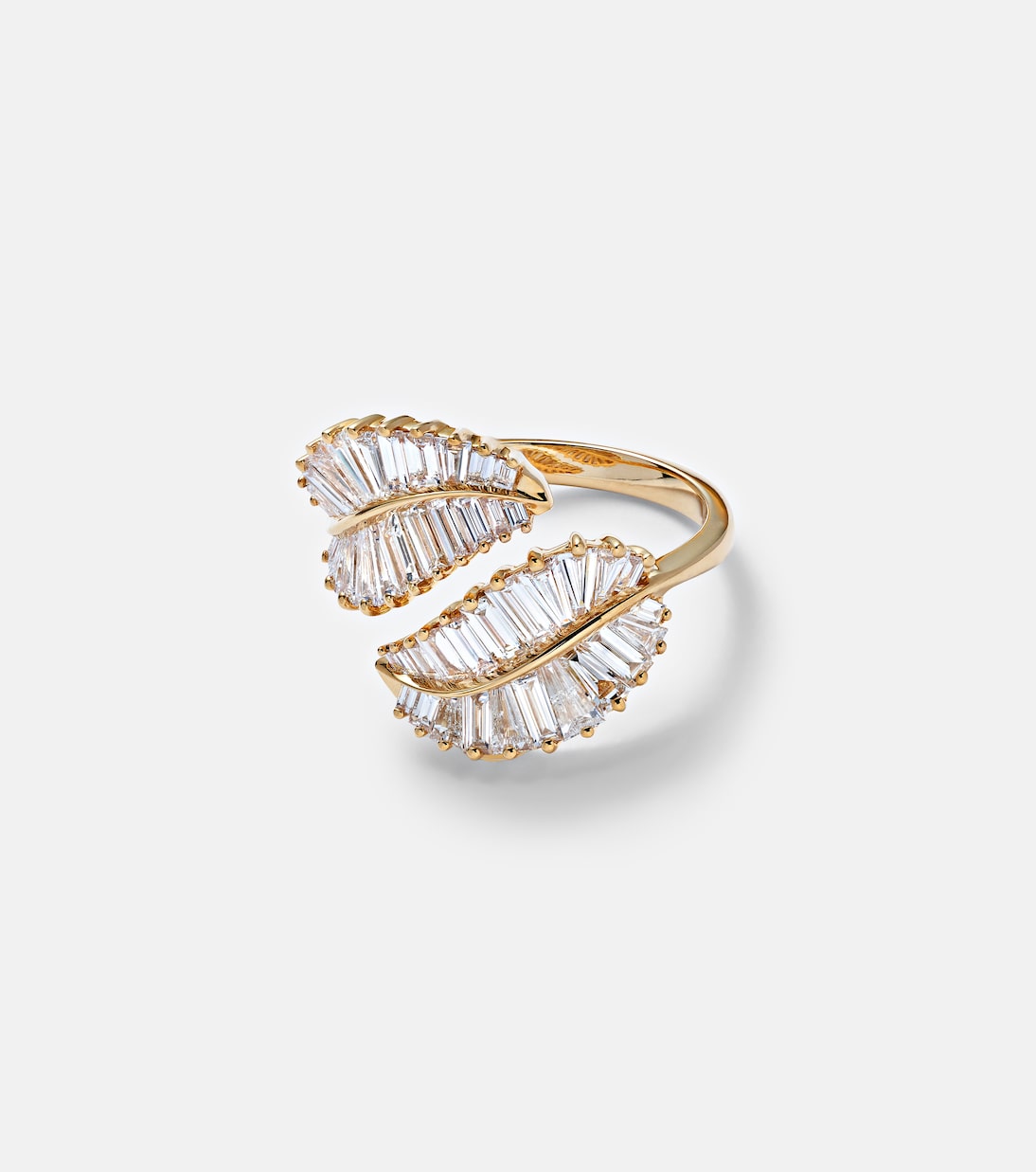 Bague Palm Leaf en or 18 ct et diamants | Anita Ko