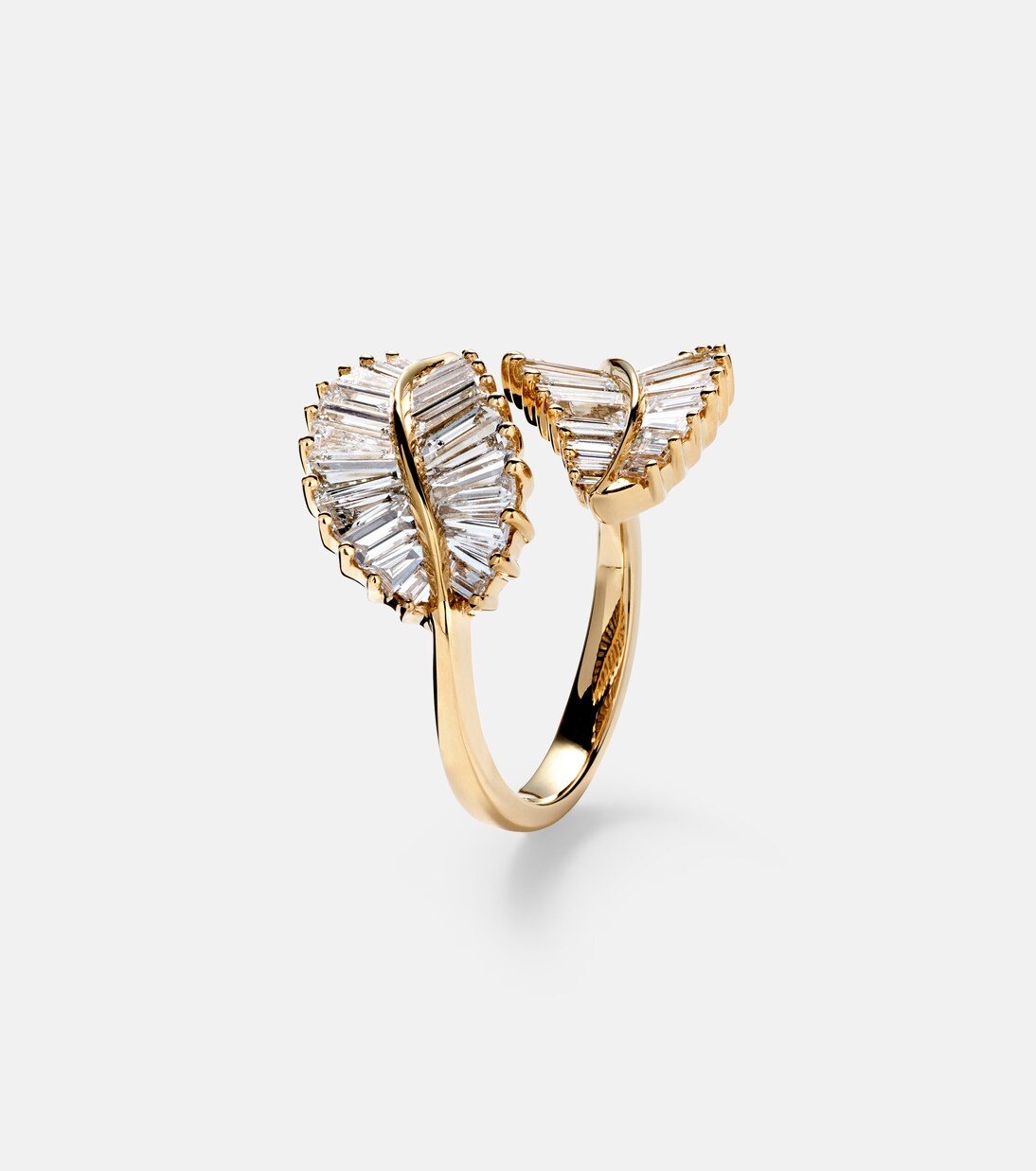 Bague Palm Leaf en or 18 ct et diamants | Anita Ko
