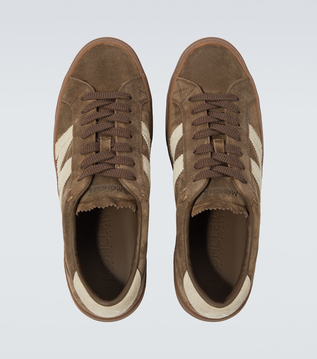 Monaco2 suede and leather sneakers | Moncler