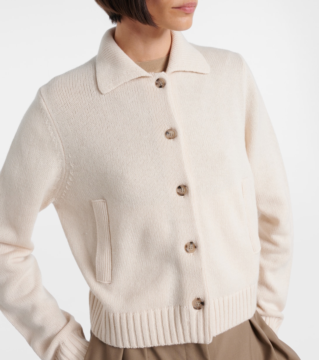 Wool and cashmere cardigan | Jardin des Orangers