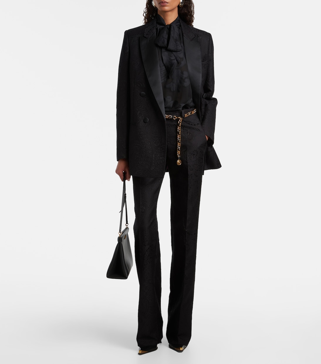 Paisley jacquard bootcut pants | Etro