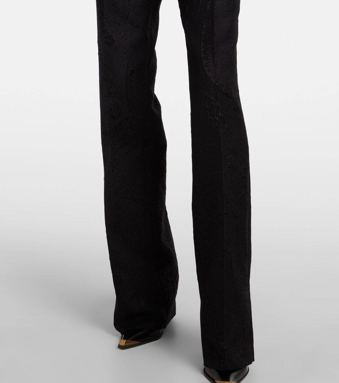 Paisley jacquard bootcut pants | Etro