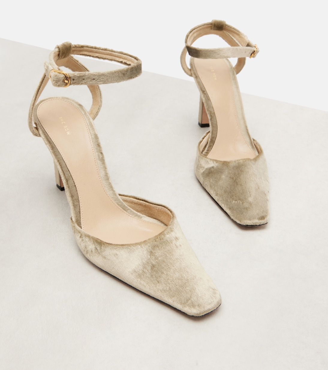 Carla 80 velvet pumps | The Row