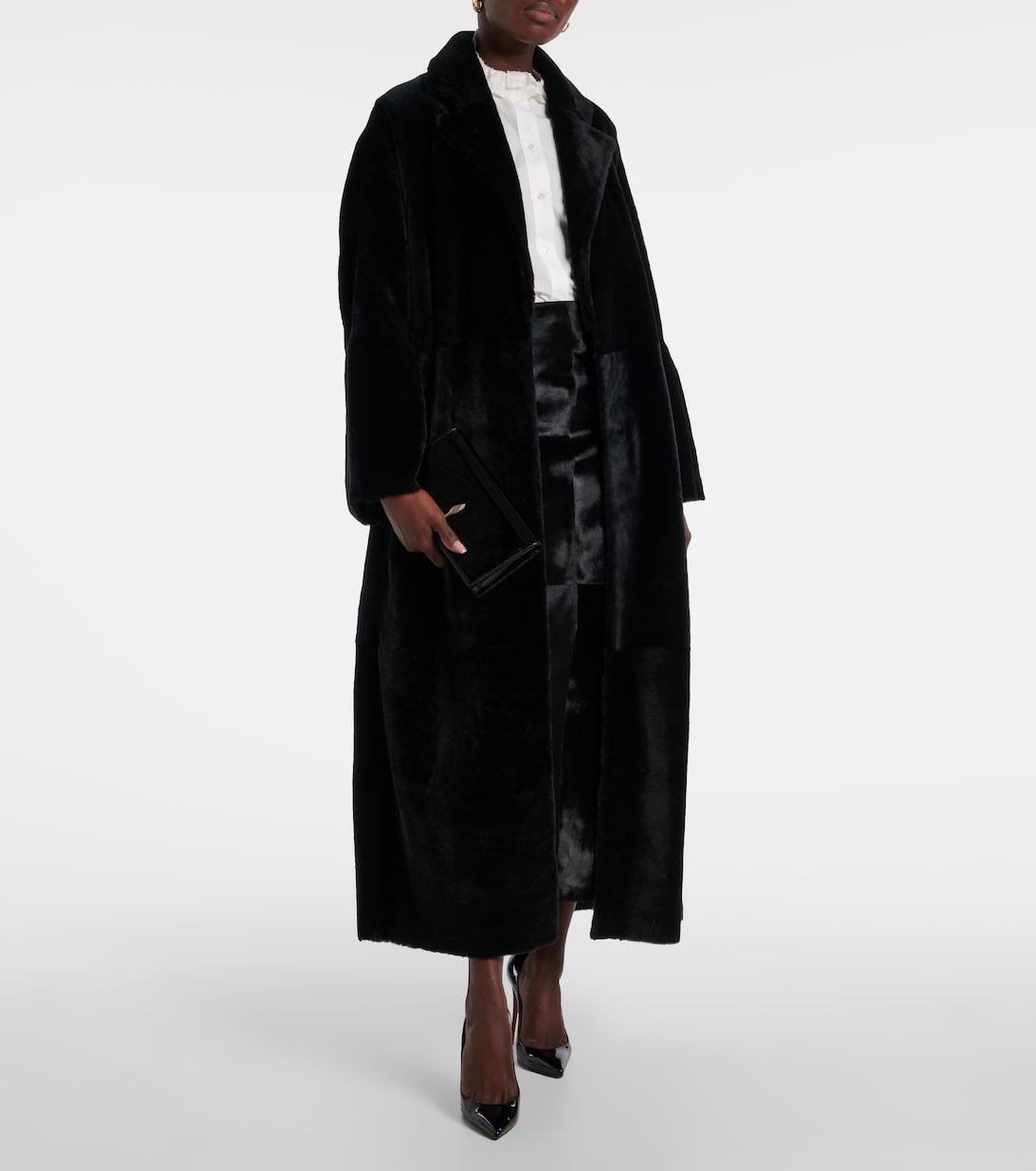 Elisse calf hair pencil skirt | Nour Hammour