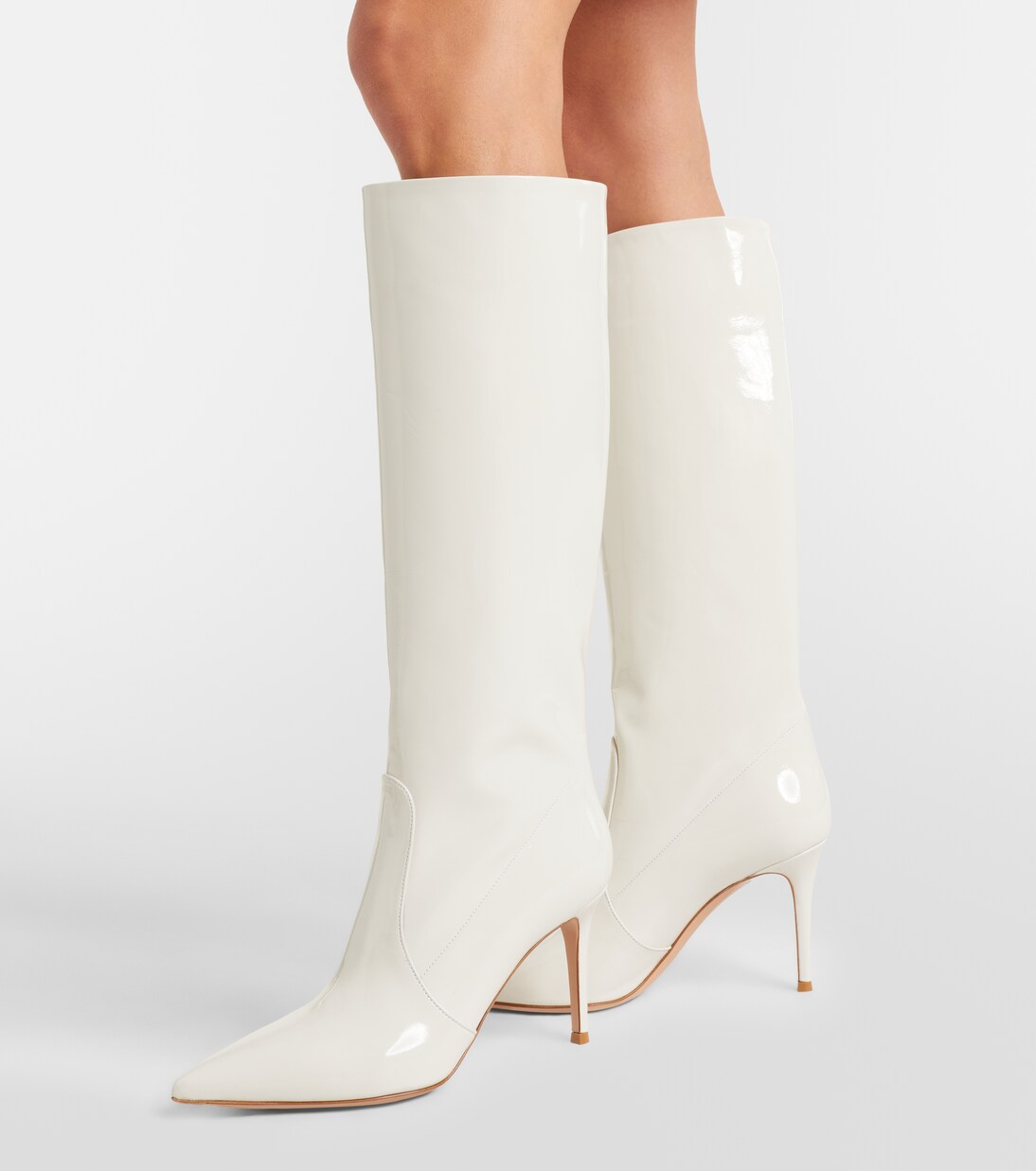 Hansen 85 patent leather knee-high boots | Gianvito Rossi