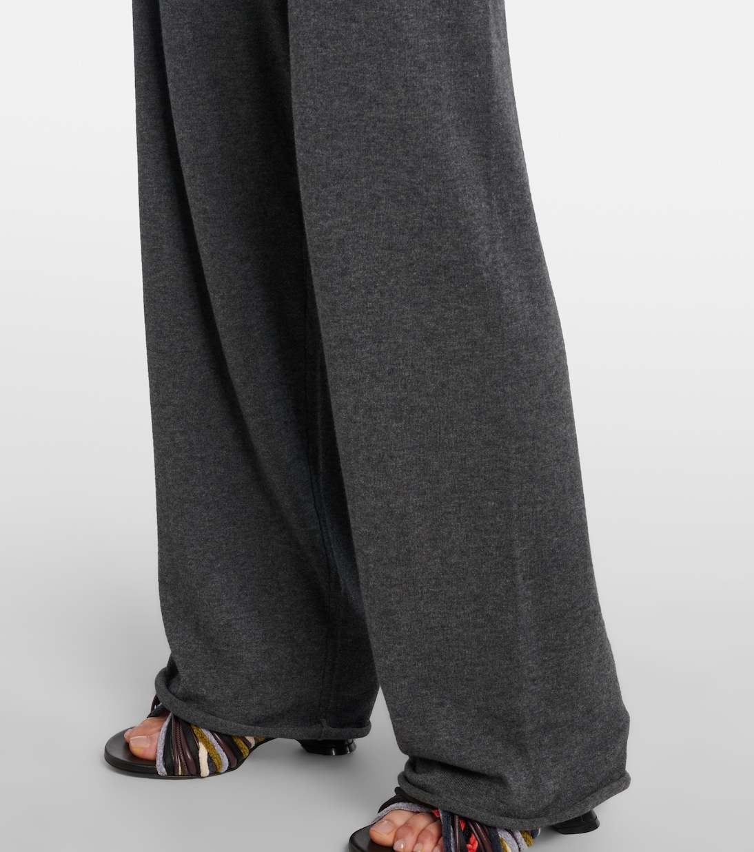N°353 Relax cotton-blend straight pants | Extreme Cashmere