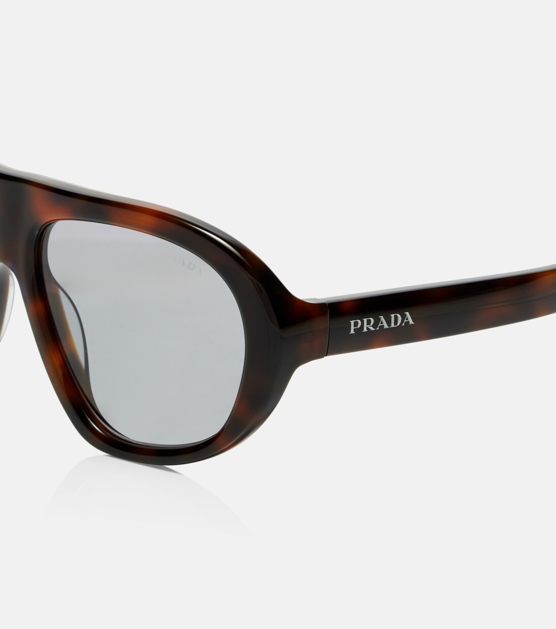 Occhiali da sole aviator con logo | Prada