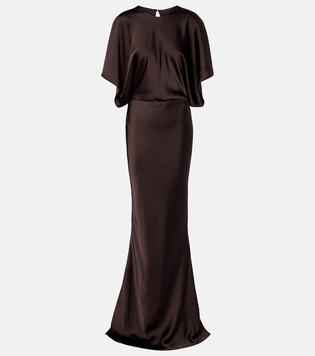 Obie draped satin gown | Norma Kamali