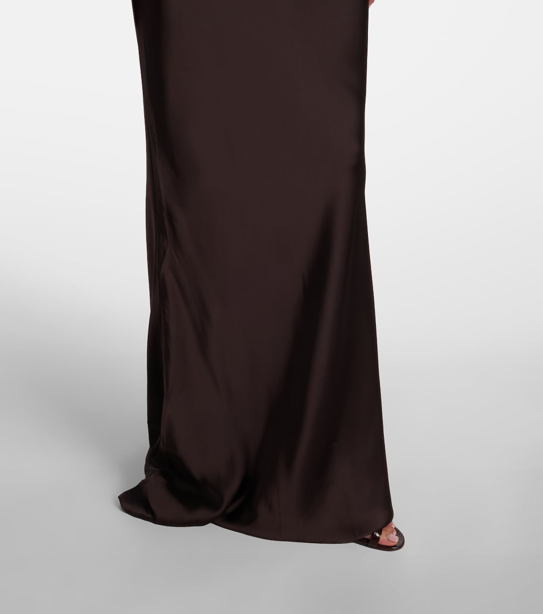 Obie draped satin gown | Norma Kamali