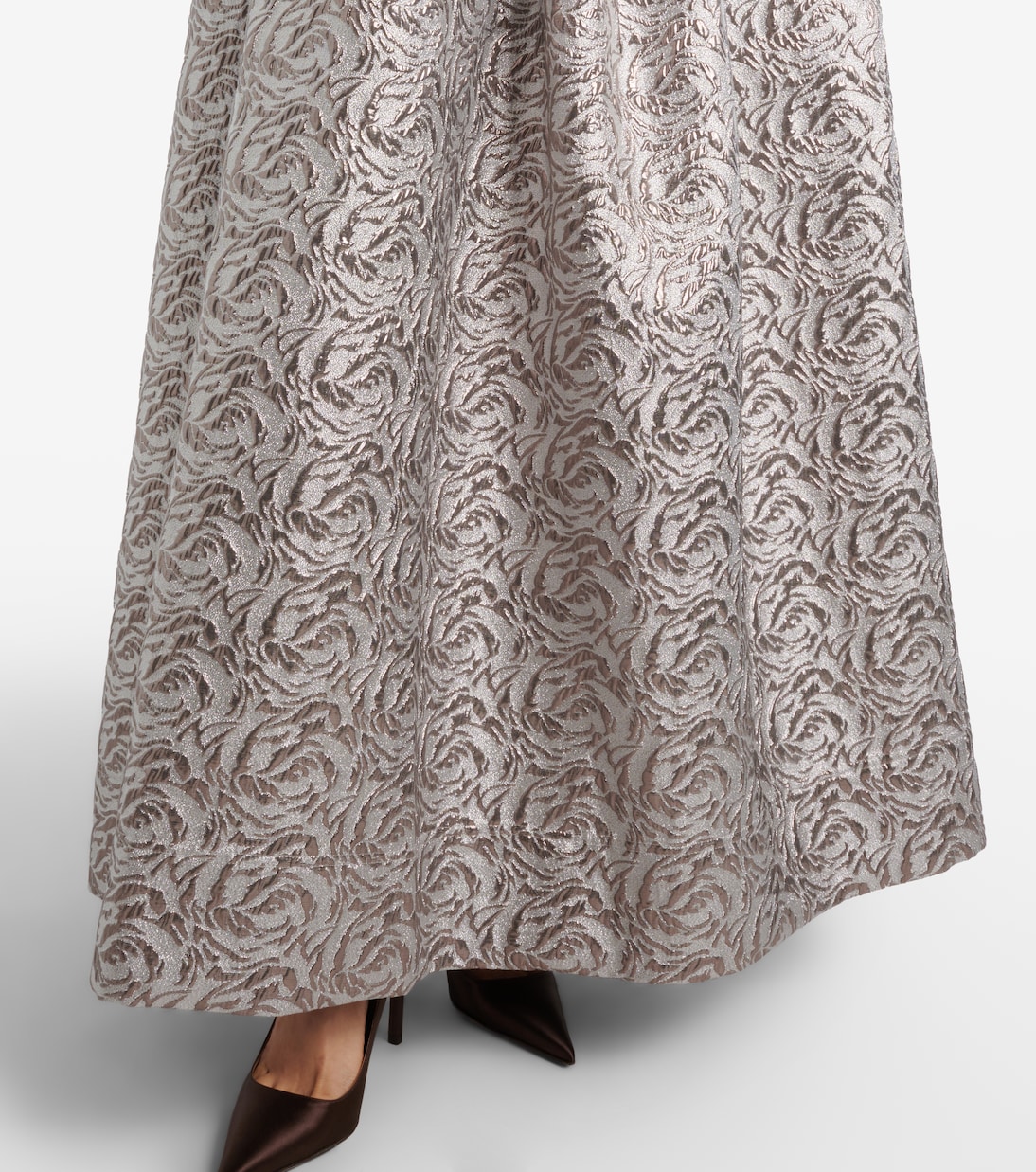 金属感效果紧身胸衣式长礼服 | Simkhai