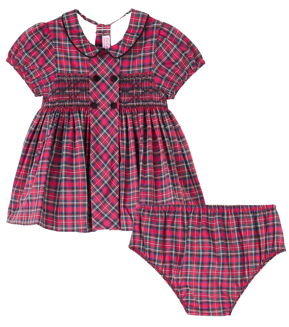 Baby Arcadia dress and bloomers set | La Coqueta