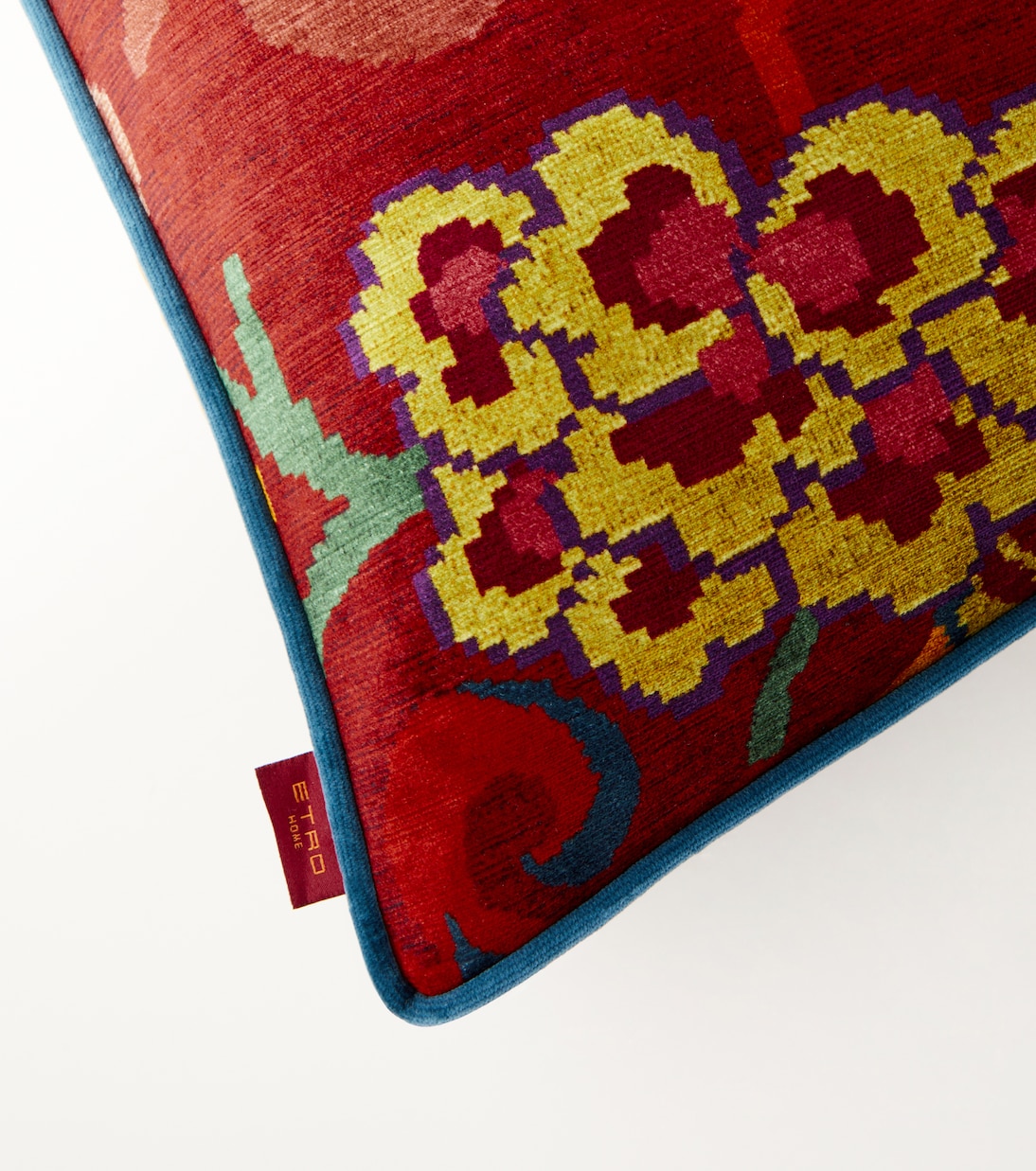 Coussin Nimphea en velours à fleurs | Etro