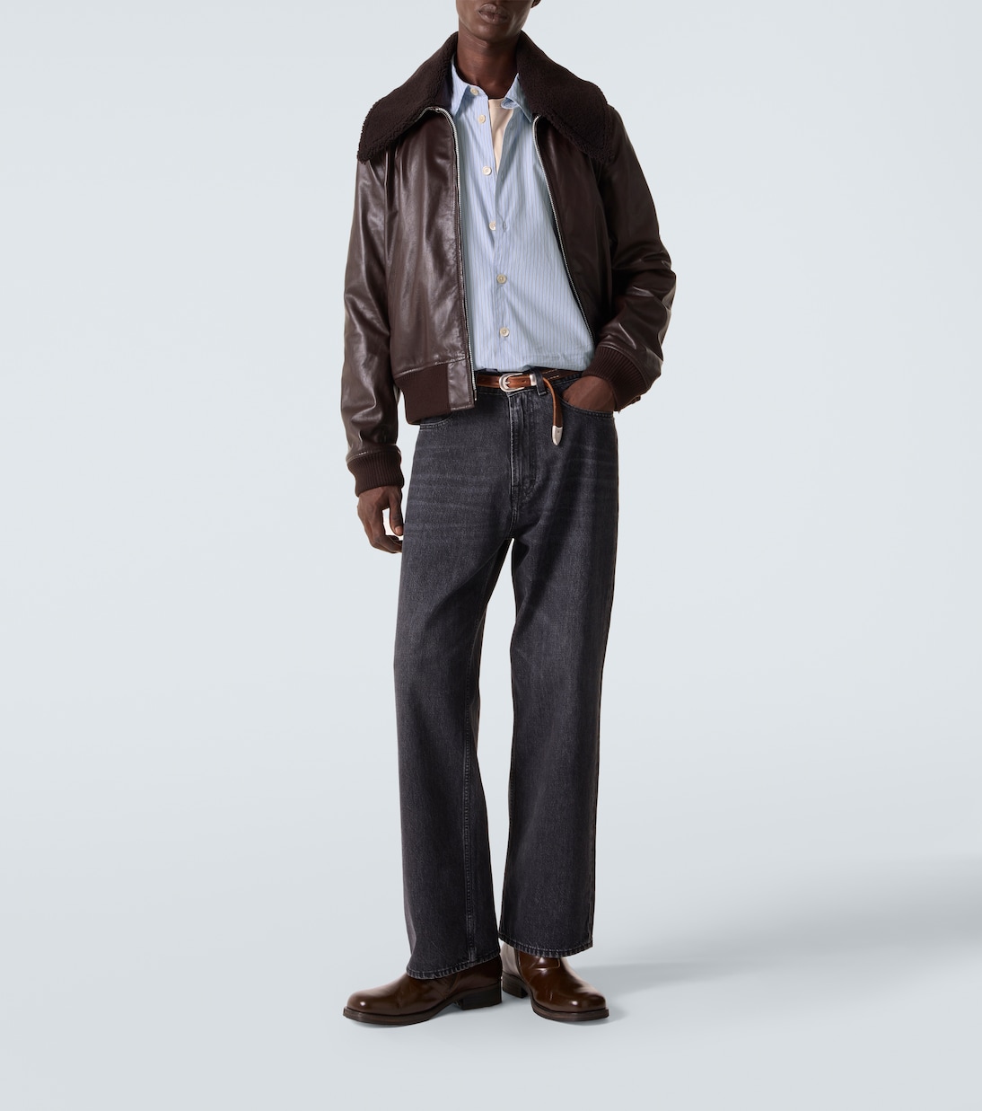 Beyond striped cotton poplin shirt | Our Legacy