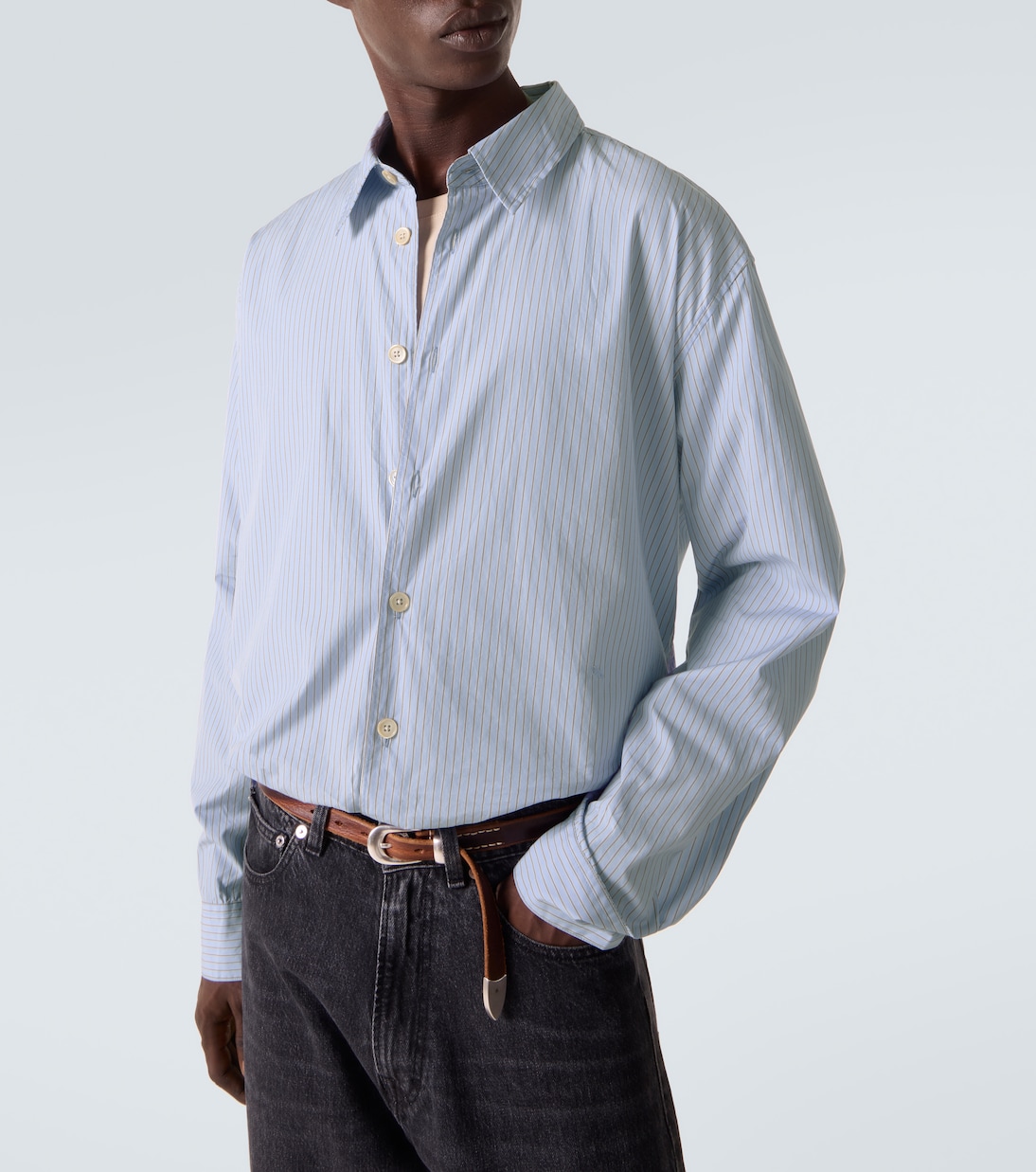 Beyond striped cotton poplin shirt | Our Legacy
