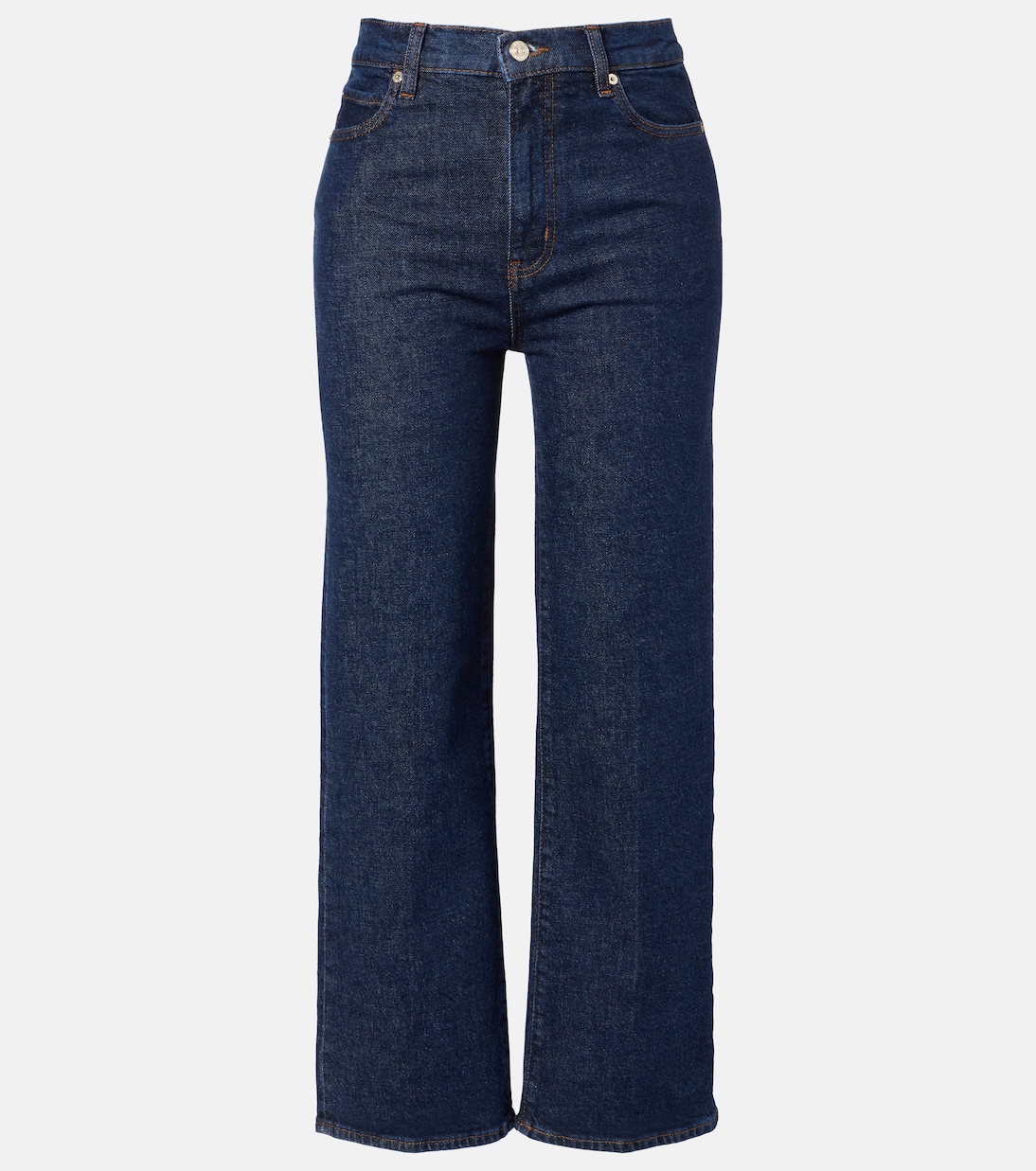 High-Rise Wide-Leg Cropped Jeans | Frame