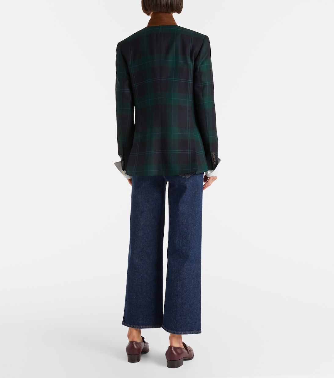 High-Rise Wide-Leg Cropped Jeans | Frame