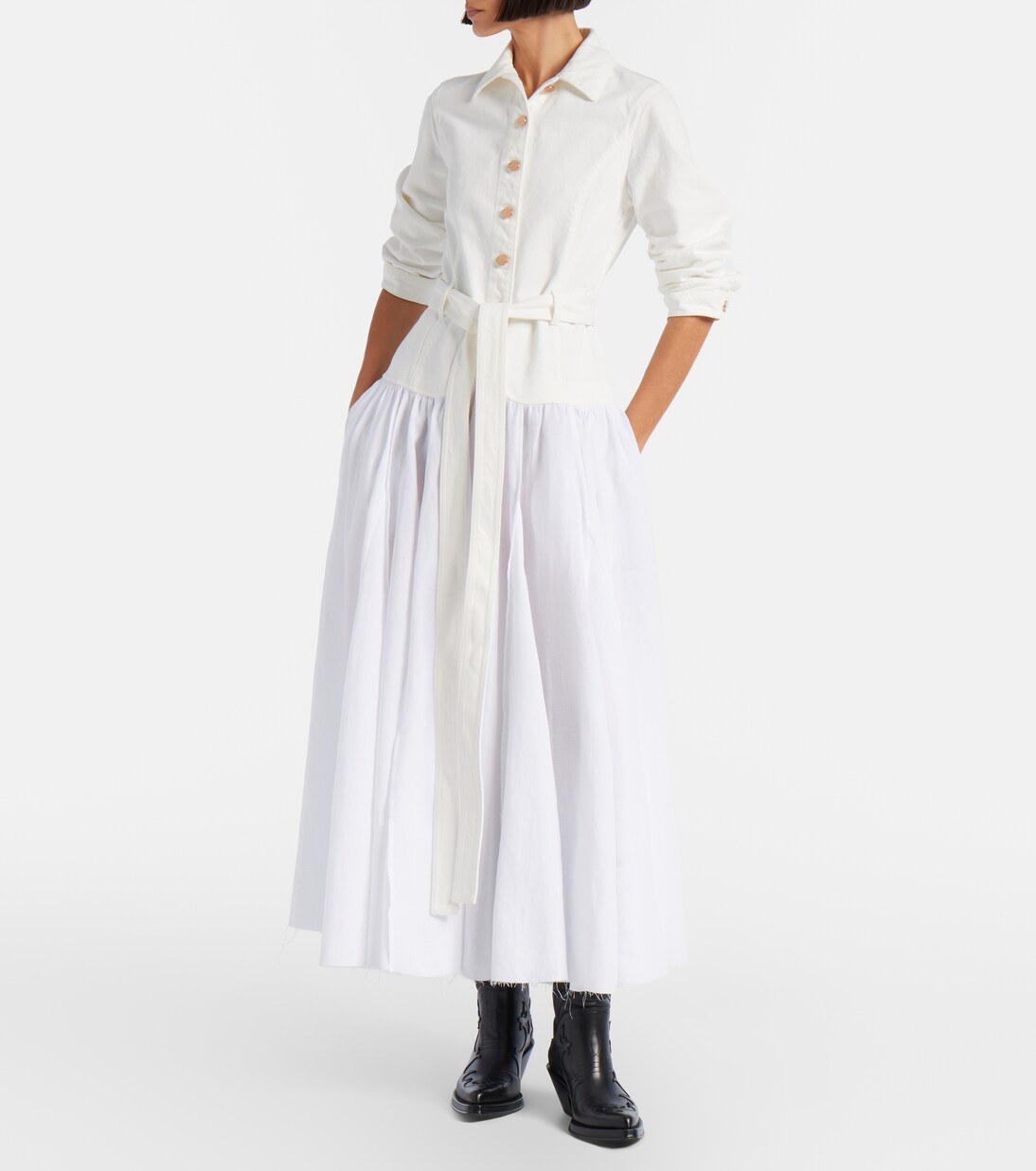 Delyth cotton and linen maxi dress | Gabriela Hearst