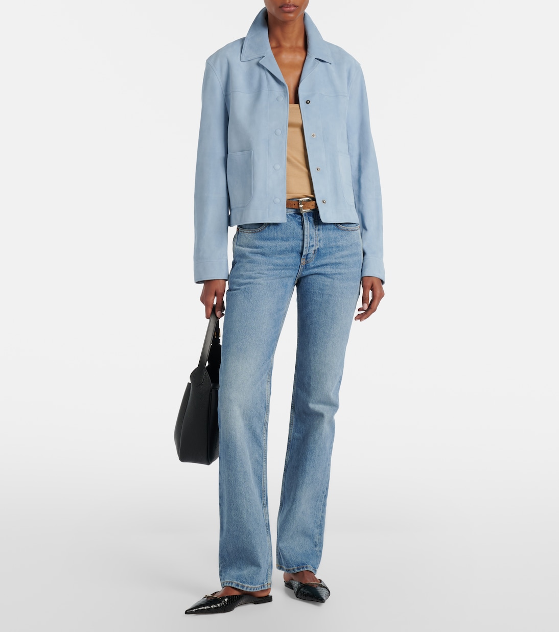 Cropped-Blouson aus Veloursleder | Tom Ford
