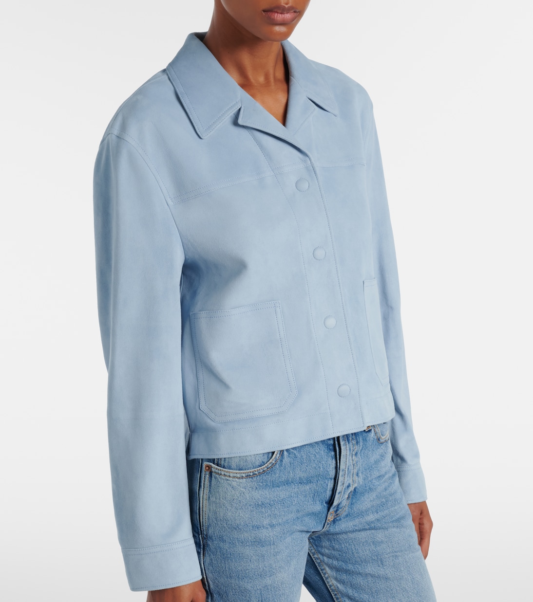 Cropped-Blouson aus Veloursleder | Tom Ford