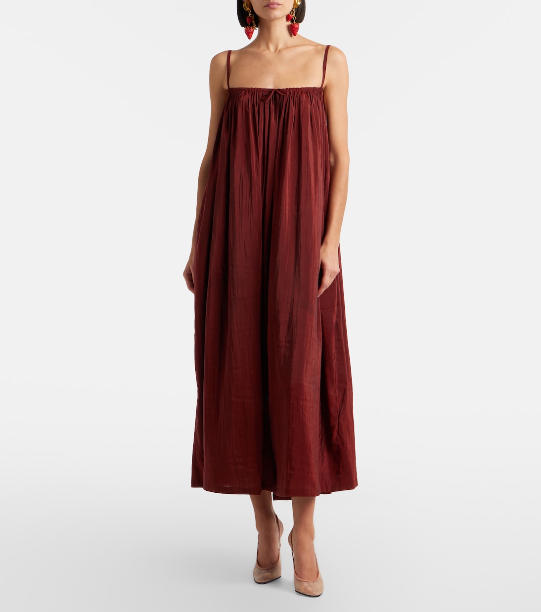 Midikleid aus Taft | Saint Laurent