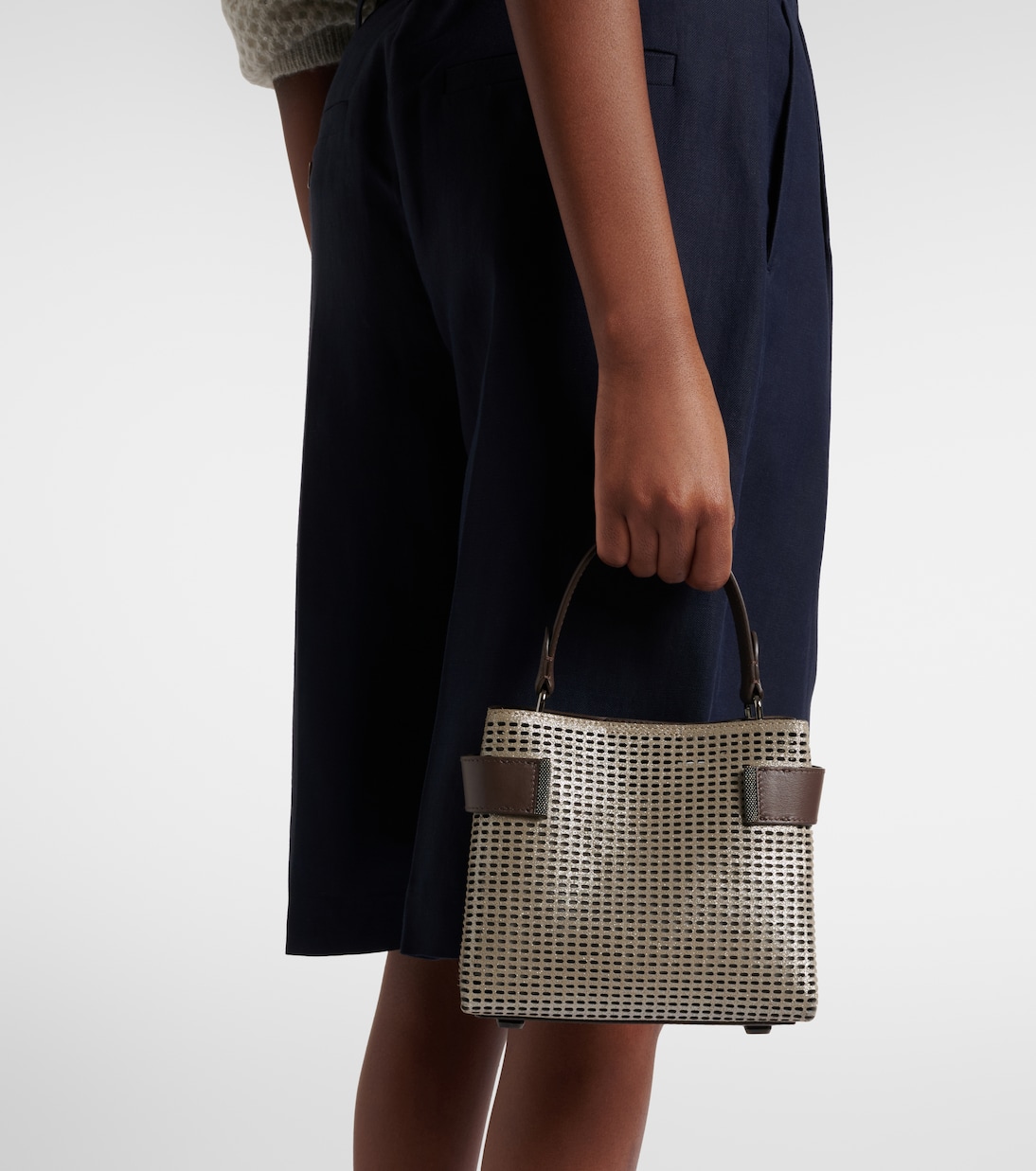 Henkeltasche Essence Small aus Leder | Brunello Cucinelli