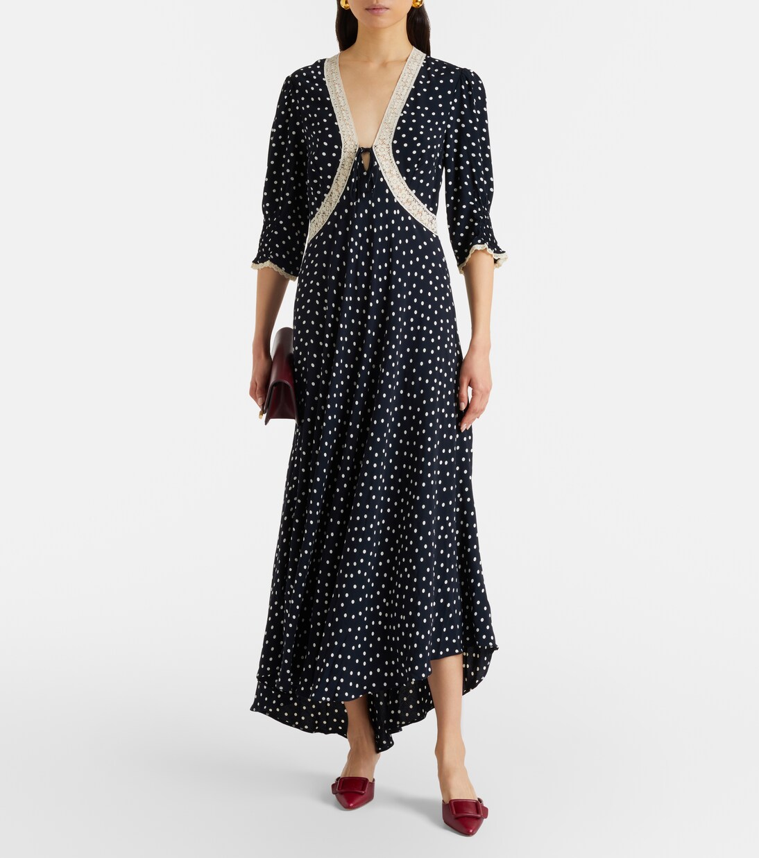 Midikleid Amina aus Crêpe | Rixo