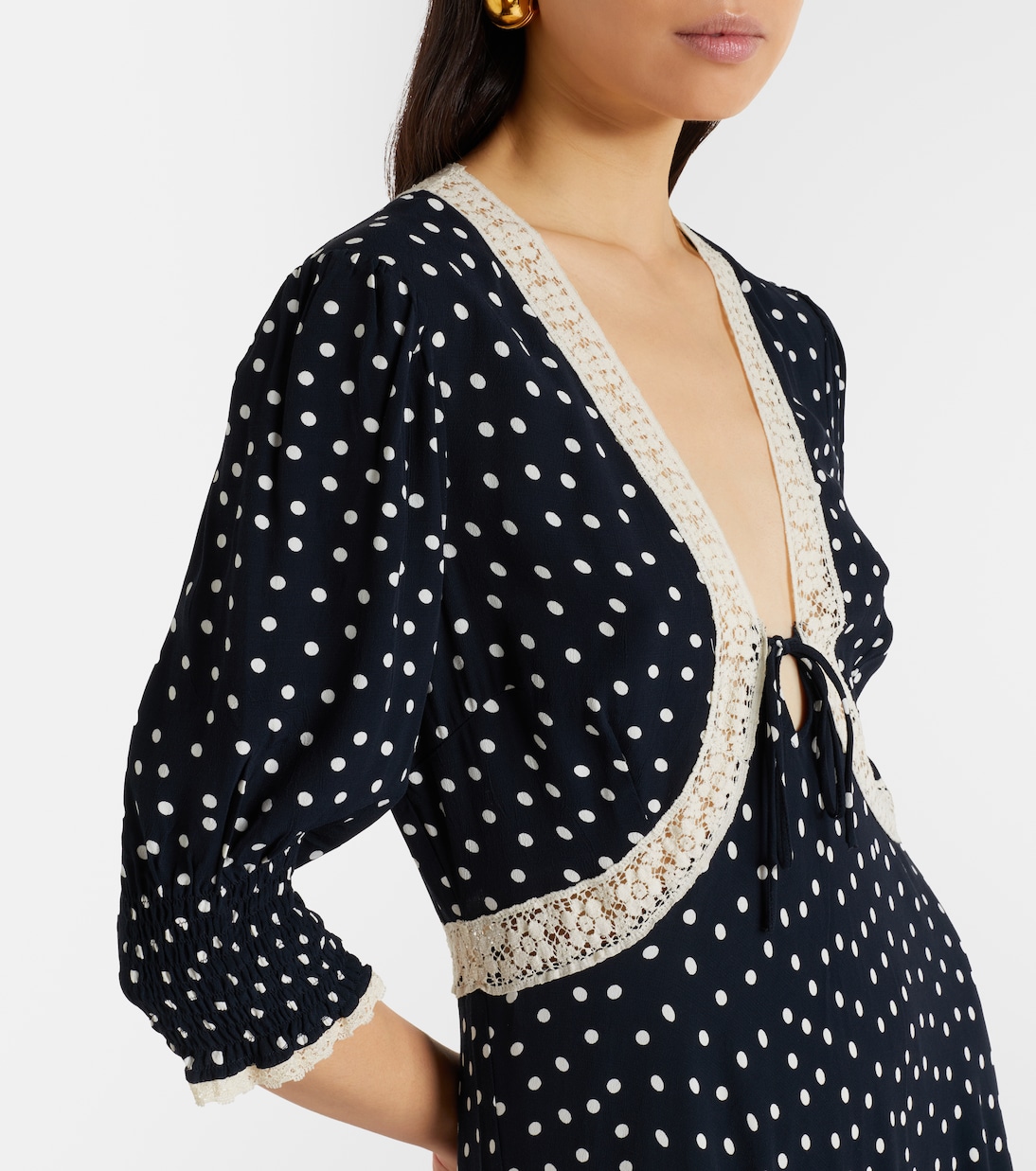 Midikleid Amina aus Crêpe | Rixo