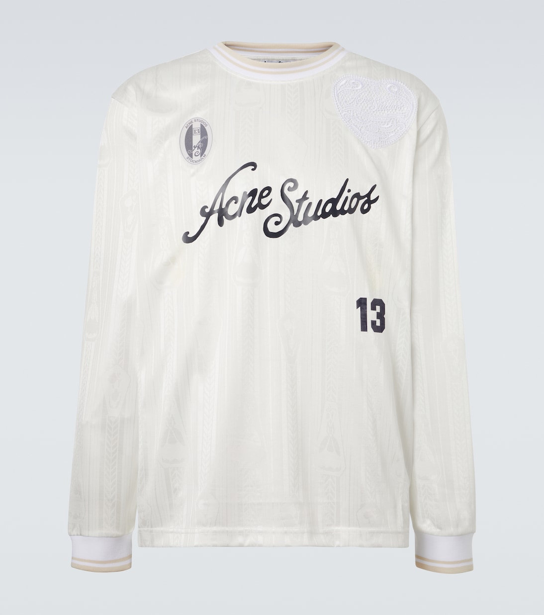 Logo striped T-shirt | Acne Studios