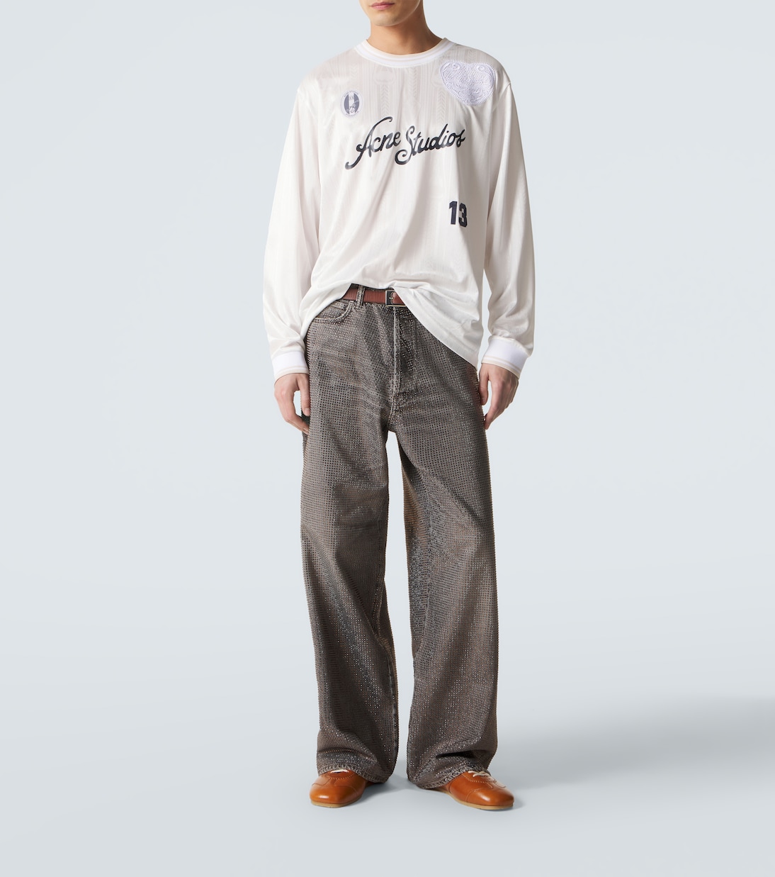 Logo striped T-shirt | Acne Studios