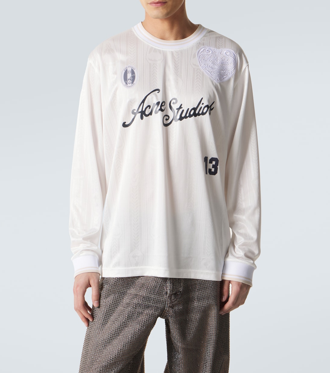 Logo striped T-shirt | Acne Studios