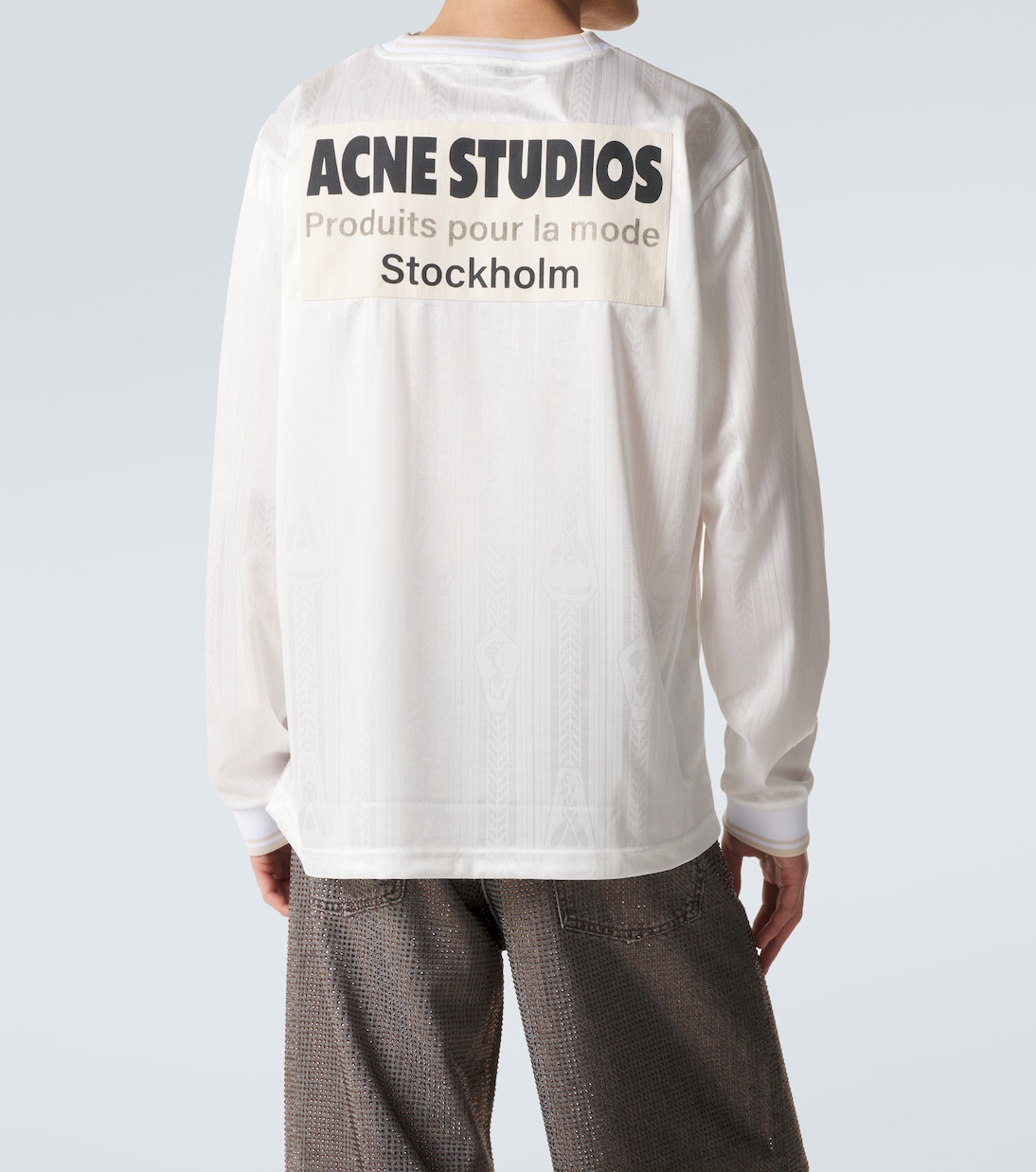 Logo striped T-shirt | Acne Studios