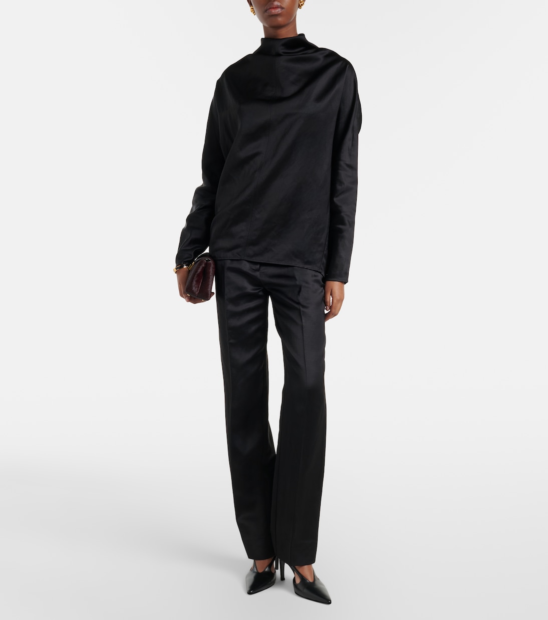 Bluse aus Satin | Toteme