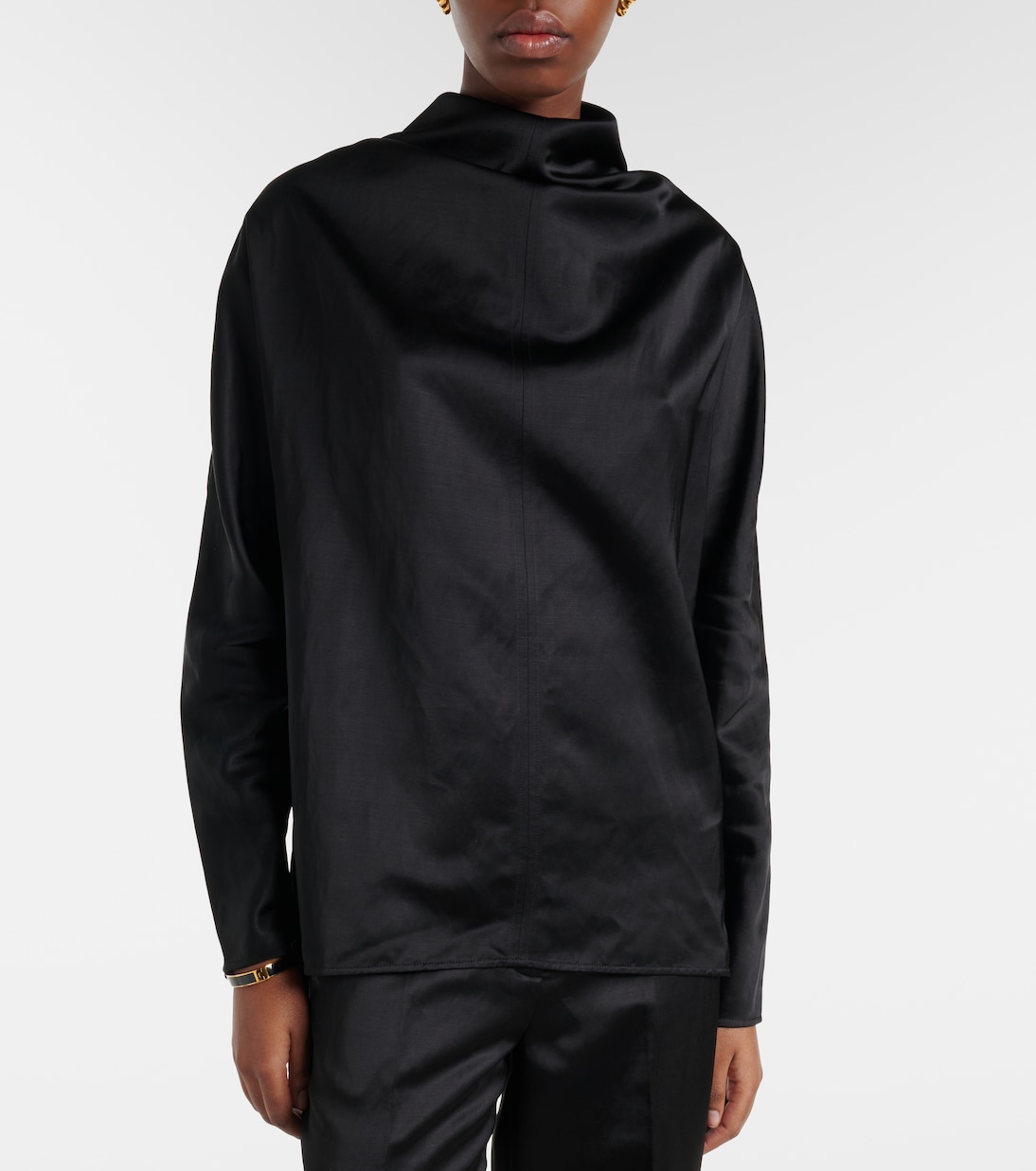 Bluse aus Satin | Toteme