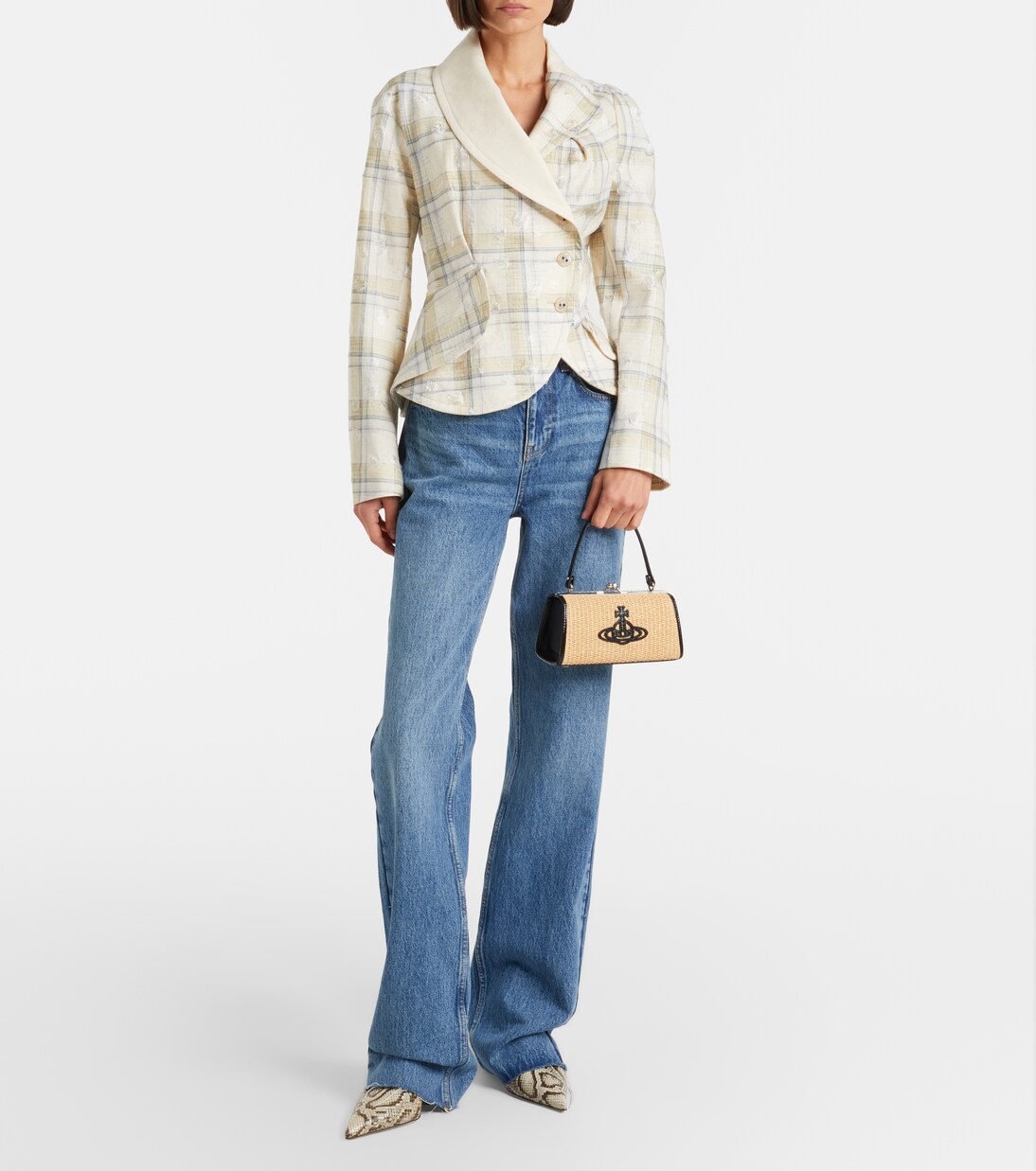 Doll XL raffia-effect top-handle bag | Vivienne Westwood