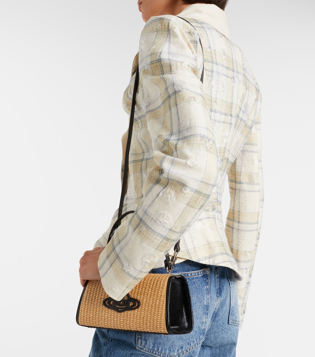 Doll XL raffia-effect top-handle bag | Vivienne Westwood