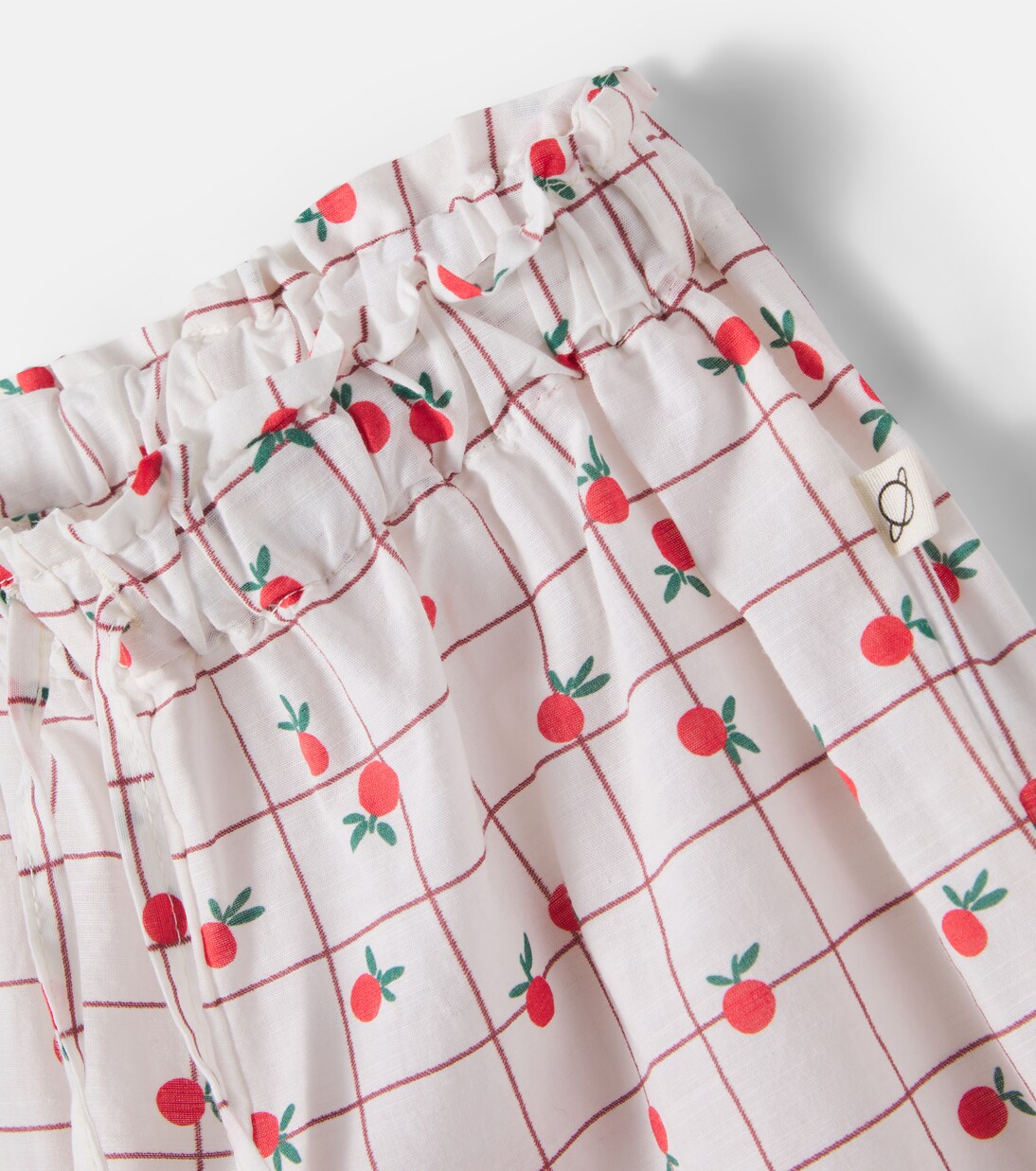 Jane printed ruffled cotton pants | Cozmo