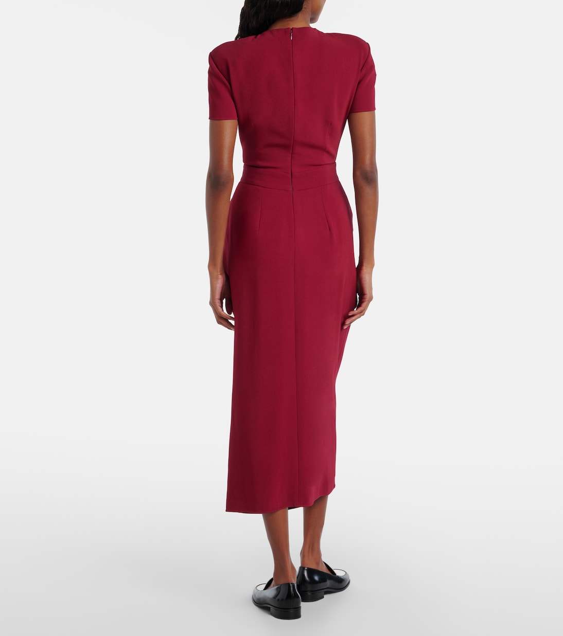 Asymmetrical draped midi dress | Givenchy