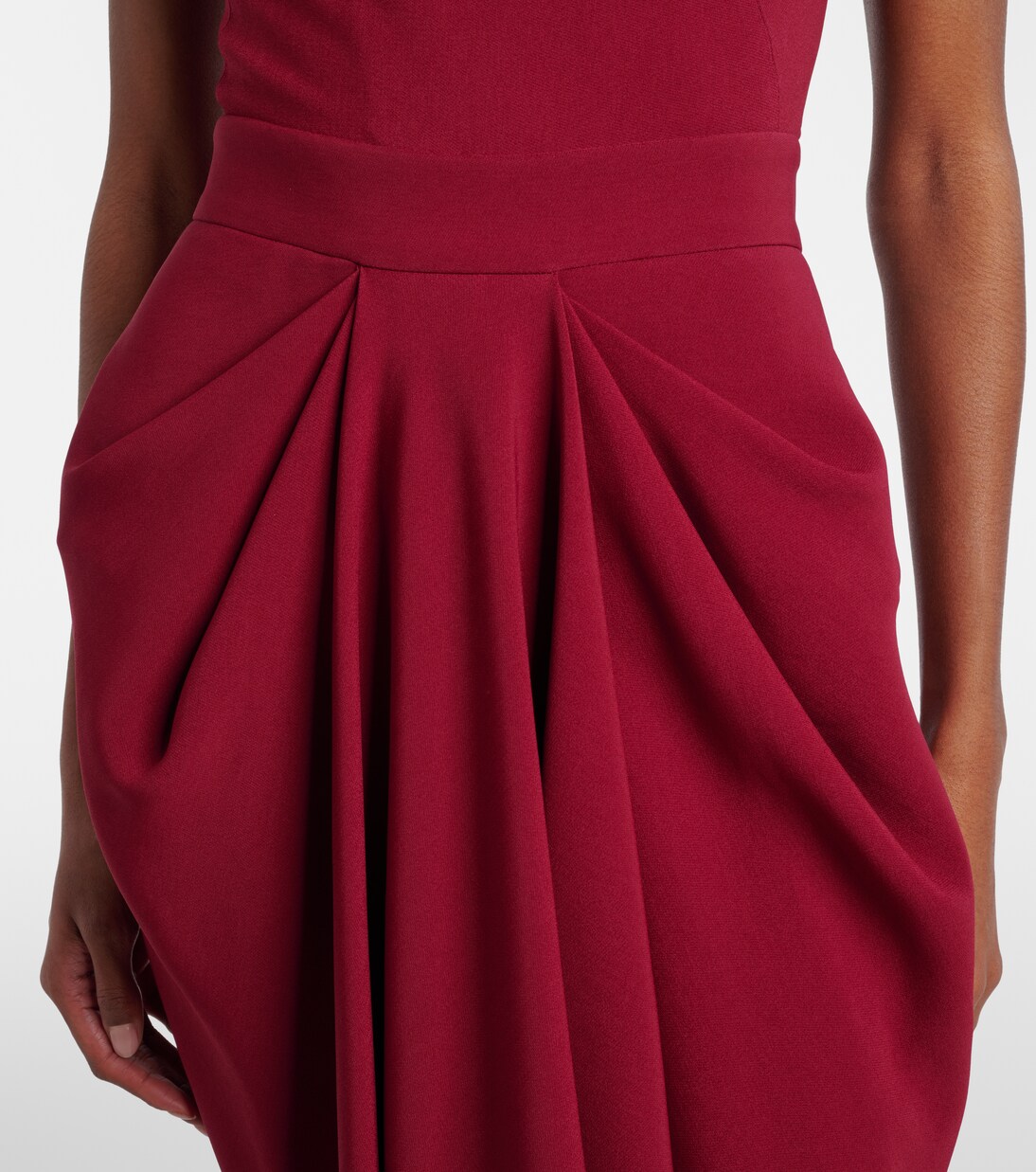 Asymmetrical draped midi dress | Givenchy