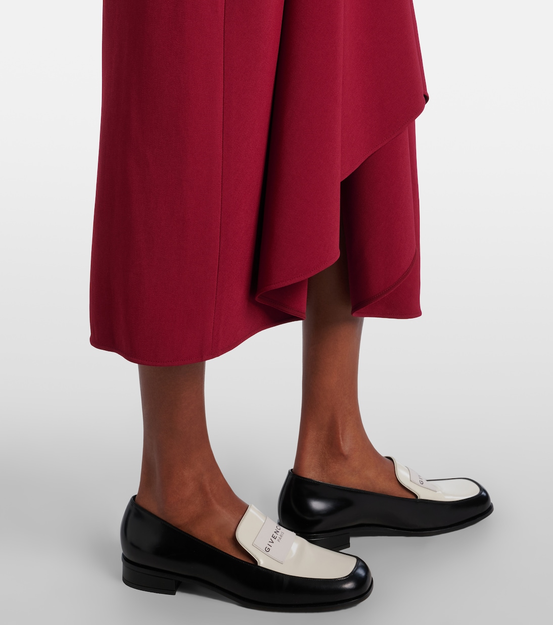 Asymmetrical draped midi dress | Givenchy