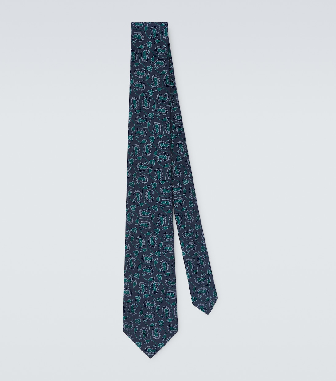 Silk paisley jacquard tie | Charvet